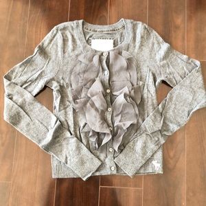 Grey cardigan sweater